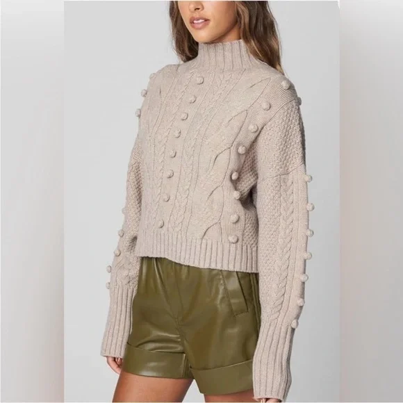 ⭐️ NWT BLANK NYC Bare With Me Mock Neck Sweater XS - Picture 3 of 12